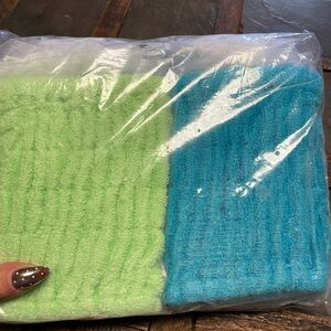 QVC Green and Blue Textured Headbands